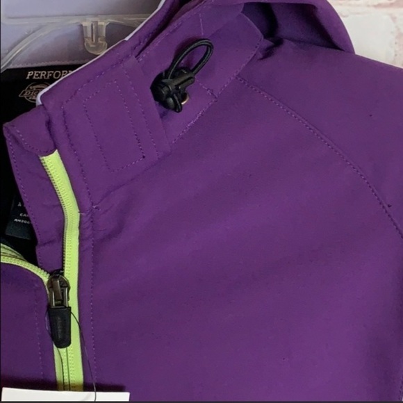 🌸2/$25 NWT Dickies Purple Lime Lightweight Performance Jacket Coat - Picture 7 of 7